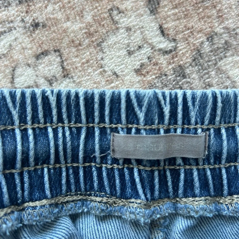 Maurices Light Blue Denim Drawstring Women's Shorts - Picture 3 of 4